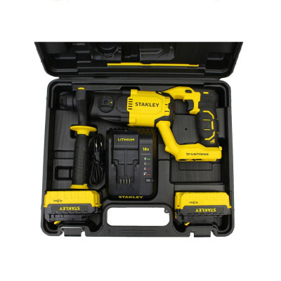 MÁY KHOAN CẦM TAY 18V/BL-3 CHỨC NĂNG 26MM STANLEY SBR20M2K-B1- HÀNG CHÍNH HÃNG