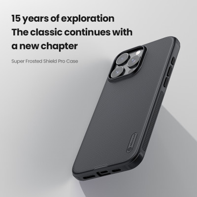 Ốp Lưng Nillkin Super Frosted Shield Pro Cho Iphone 16 ProMax | 16Pro | 16 Plus | 16 ốp lưng chống sốc chống vân tay chống rơi vỡ cầm rất chắc tay – Hàng Chính Hãng