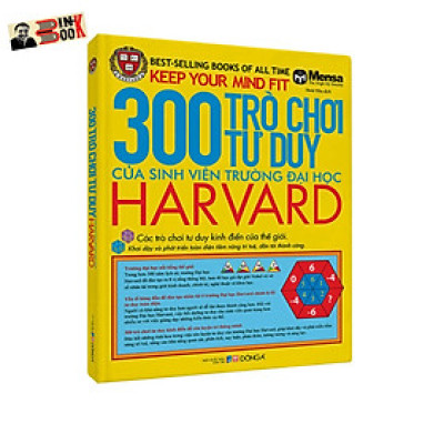 (Minh hoạ màu) 300 TRÒ CHƠI TƯ DUY CỦA SINH VIÊN TRƯỜNG ĐẠI HỌC HARVARD – Mensa - Hoài Nha minh hoạ -Đông A - NXB Dân Trí