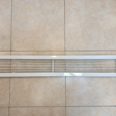 cửa gió nan thẳng bầu dục 1000x150mm ( 1mx15cm) chất liệu nhôm cho điều hòa âm trần