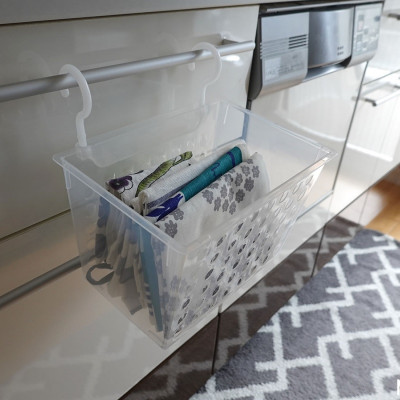 Giỏ đựng đồ có móc treo gấp gọn Sanada hàng Made in Japan #D5027