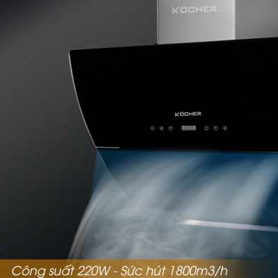 Máy hút mùi Kocher K-2080E (90CM) - Hàng Chính Hãng