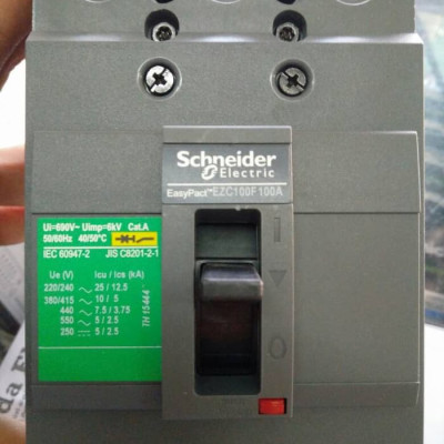 Cầu dao MCCB Schneider EZC100N3100 100A 15kA 3P