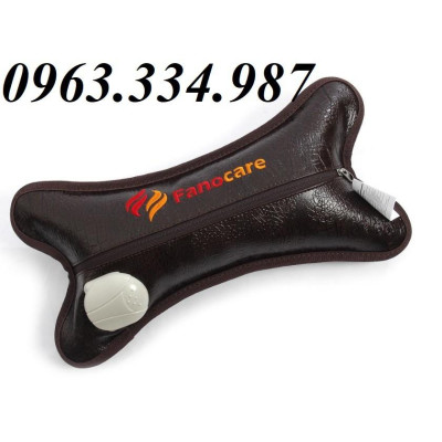 Gối đá nhiệt nóng tourmaline Fanocare kết hợp 2 viên đá từ tính giúp giảm mỏi vai gáy (Loại nhỏ) (Tặng kèm 1 vòng tay đá tourmaline)