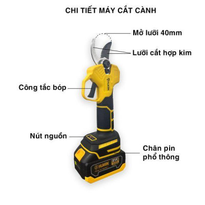 MÁY CẮT CÀNH NHỎ HK-PRBL2025S HUKAN  ( 1PIN + 1 SẠC ) - HÀNG CHÍNH HÃNG