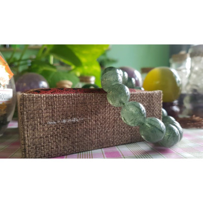 vòng tay thạch anh tóc xanh