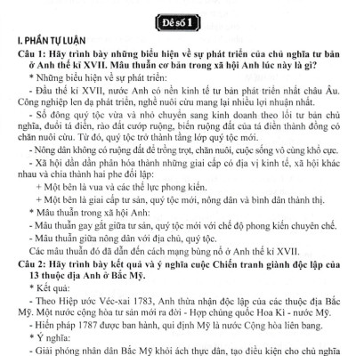 Đề Kiểm Tra, Đánh Giá Lịch Sử 8 Theo Chủ Đề (Biên Soạn Theo Chương Trình GDPT Mới) _HA