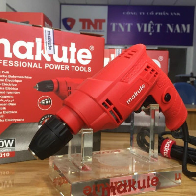MÁY KHOAN ĐIỆN 450W 10MM MAKUTE ED010 RED- HÀNG CHÍNH HÃNG