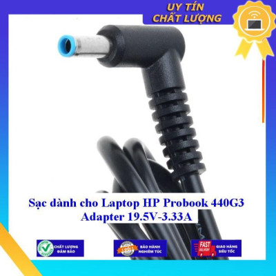 Sạc dùng cho Laptop HP Probook 440G3 Adapter 19.5V-3.33A - Hàng Nhập Khẩu New Seal