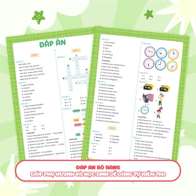 Phiếu Bài Tập Cuối Tuần Tiếng Anh 4 - Global Success (35 Tuần Học)  - MEGA