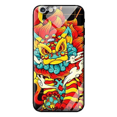 Ốp kính cường lực cho iPhone 6 Lân Đỏ Vàng - Hàng chính hãng