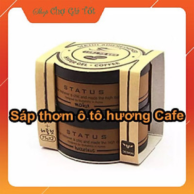 Bộ 2 hộp sáp thơm khử mùi giảm SAY XE ô tô hương CAFE Hàn Quốc