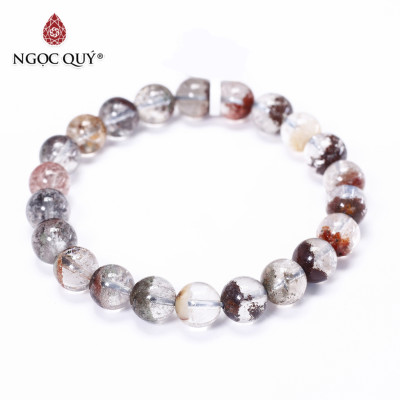 Vòng tay đá ưu linh đa sắc size hạt 9mm - Ngọc Quý Gemstones
