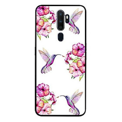 Ốp lưng dành cho Oppo A5 ( 2020 ) - A9 ( 2020 ) - Find X2 - F11 Pro mẫu Hoa Và Chim Hồng