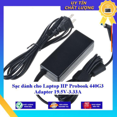 Sạc dùng cho Laptop HP Probook 440G3 Adapter 19.5V-3.33A - Hàng Nhập Khẩu New Seal