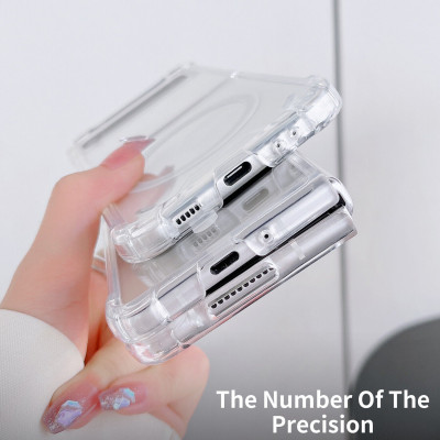 Ốp lưng Maqsafe cho Samsung Galaxy Z Fold 3 hiệu Likgus Maqsafe Magetic Case chống sốc trong suốt hỗ trợ sạc Maqsafe  siêu mỏng 1.5mm, độ trong tuyệt đối, chống trầy xước, chống ố vàng, tản nhiệt tốt - hàng nhập khẩu