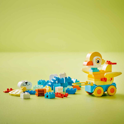 LEGO DUPLO 10448 Đồ Chơi Lắp Ráp 3 Trong 1 Động Vật Đi Trên Bánh Xe (58 chi tiết)