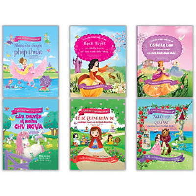 ComBo: Bộ Sách 5 Phút Đọc Truyện Cùng Con Yêu - Cô Bé Lọ Lem Và Những Truyện Cổ Tích Kinh Điển Khác+ Người Đẹp Và Quái Vật+ Bạch Tuyết Và Những Truyện Cổ Tích Kinh Điển Khác+ Những Câu Chuyện Phép Thuật+ Cô Bé Quàng Khăn Đỏ Và Những Truyện Cổ Tích Kinh Điển Khác+ Câu Chuyện Về Những Chú Ngựa+ Câu Chuyện Về Những Chú Ngựa (Bộ 6 Cuốn)  