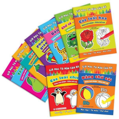 Sách - Giờ Học Tô Màu Của Bé Các Loài Hoa - Tân Việt Books