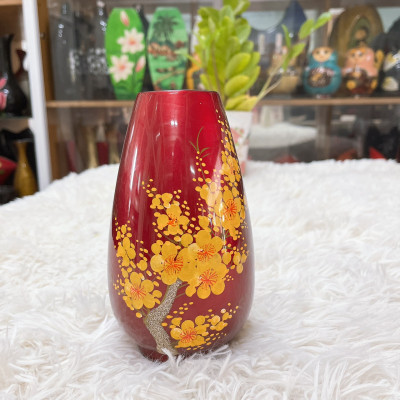 Bình bắp sơn mài cao cấp Thanh Bình Lê cắm hoa, trang trí nhà cửa, văn phòng, kệ tủ, làm quà tặng ý nghĩa