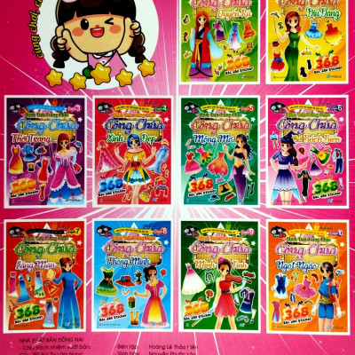 368 Bóc Dán Sticker - Hình Dán Trang Phục Công Chúa - Quyển 6 - Bách Biến