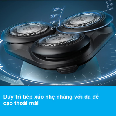 Máy cạo râu khô và ướt, thương hiệu cao cấp Philips Hà Lan S5466/03 Serial 5000 - HÀNG CHÍNH HÃNG