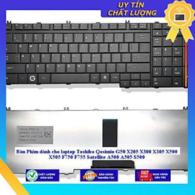 Bàn Phím dùng cho laptop Toshiba Qosimio G50 X205 X300 X305 X500 X505 F750 F755 Satellite A500 A505 S500 - MÀU TRẮNG - Hàng Nhập Khẩu New Seal