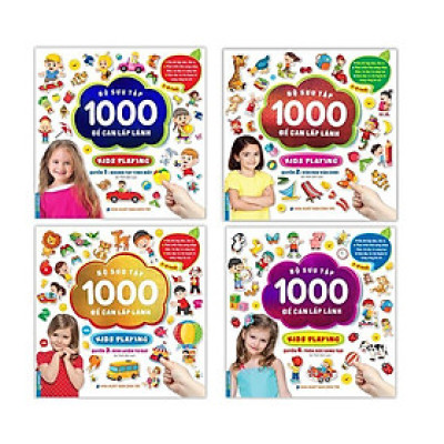Sách - Bộ Sưu Tập 1000 Đề Can Lấp Lánh - Combo 4 Tập - Minh Thắng