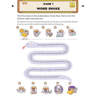 Level Up - 100 Trò Chơi Từ Vựng Tiếng Anh - Lớp 5