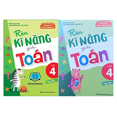 Sách - Combo Rèn kĩ năng giải toán 4 - tập 1 + 2
