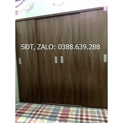 tủ cánh trượt gỗ mdf phủ bóng 2m