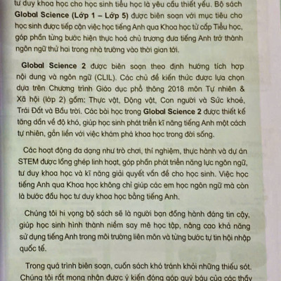 Sách - Global Science lớp 2 (HEID)