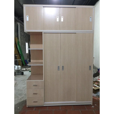 tủ nhựa - tủ quần áo 4 cánh trượt 2 tầng tiện lợi