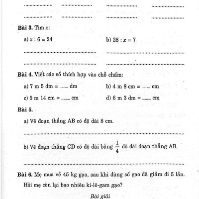 100 Đề Kiểm Tra Định Kỳ Toán 3 - Tập Một (Biên Soạn Theo Chương Trình Giáo Dục Phổ Thông Mới)