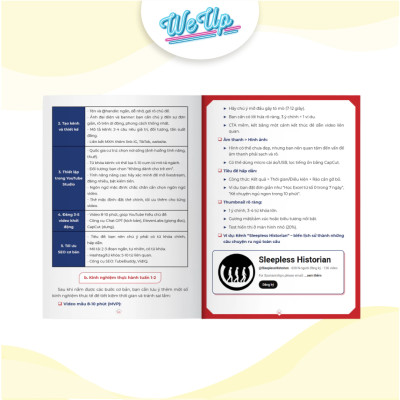 Combo 2 sách: Hướng dẫn Kiếm tiền xuyên biên giới từ Youtube và Công cụ AI để sản xuất content tự động (Weupbooks)