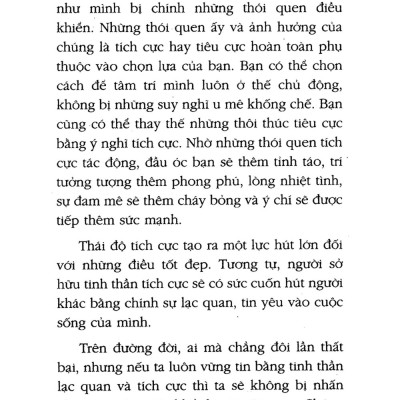 Chìa Khóa Tư Duy Tích Cực (Tái Bản)_FN