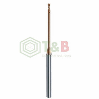 Dao Phay Phẳng 2 Me Cổ Dài D0.8 x 4 x 45L Union Tool Model HLS2008-040,,Dao phay ngón gia công sau nhiệt