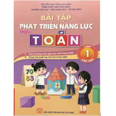 Sách - Combo Bài tập phát triển năng lực môn Toán lớp 1 (Tập 1+Tập 2)