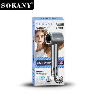 Máy sấy tóc 2 chiều nóng lạnh SOKANY SK-14020 công suất lớn 2400W, cung cấp ion âm chăm sóc tóc chuyên nghiệp - HÀNG CHÍNH HÃNG