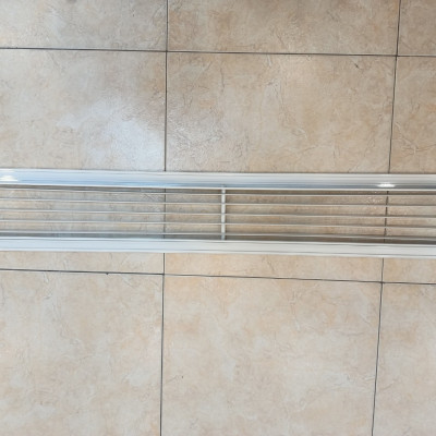 cửa gió nan thẳng bầu dục 1000x150mm ( 1mx15cm) chất liệu nhôm cho điều hòa âm trần