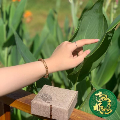 Vòng Tay Trầm Hường ️Trầm Tốc Kiến ️ Vòng Đốt Trúc, Hạt Nhỏ Trụ Trầm Thiên Nhiên. Siêu Xin Sò.