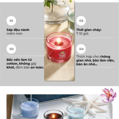 Nến ly mini Yankee Candle (37g) - Wild Orchid