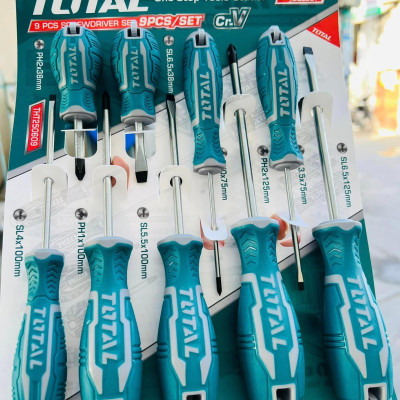 BỘ 9 TUA VÍT TOTAL THT250609 - HÀNG CHÍNH HÃNG