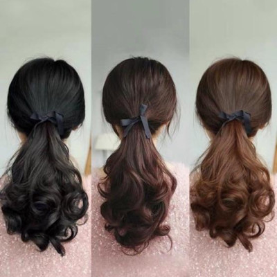 Tóc giả cột ngắn️ 50k️tóc cao cấp- ảnh thật