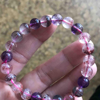 VÒNG SUPERSEVEN VIP ĐÁ THIÊN NHIÊN 8MM NỮ MỆNH HỎA MỆNH THỔ