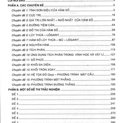 Bài Tập Trắc Nghiệm Theo Chuyên Đề Toán 12 (Dùng Chung Cho Các Bộ SGK Hiện Hành) 