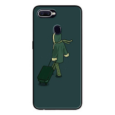 Ốp Lưng in cho Oppo F9 Mẫu Chàng Xách Vali - Hàng Chính Hãng