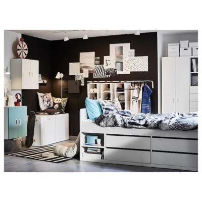 SLAKT, Giường đơn 4 hộc tủ kéo, 206 x 35cm, thiết kế Bắc Âu thời thượng, sản xuất bởi Scandi Home