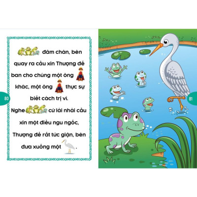 Sách - Truyện Đọc Bằng Hình Ảnh - Truyện Ngụ Ngôn Đặc Sắc - Đồng Dao Cho Bé - Combo 8 Cuốn - Nhã Uyên - Việt Thư