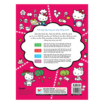 Hello Kitty - Sách Tô Màu - Rèn Luyện Khả Năng Quan Sát - Sở Thích Bao La Của Kitty